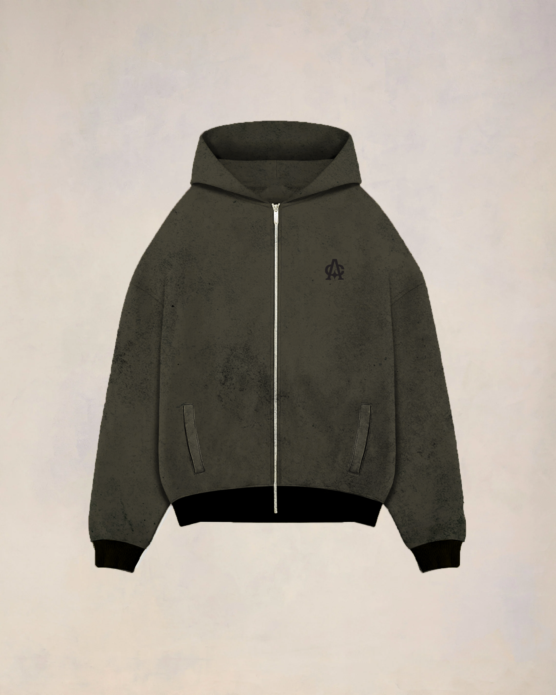 MONOGRAM WOOL HOODED JACKET
