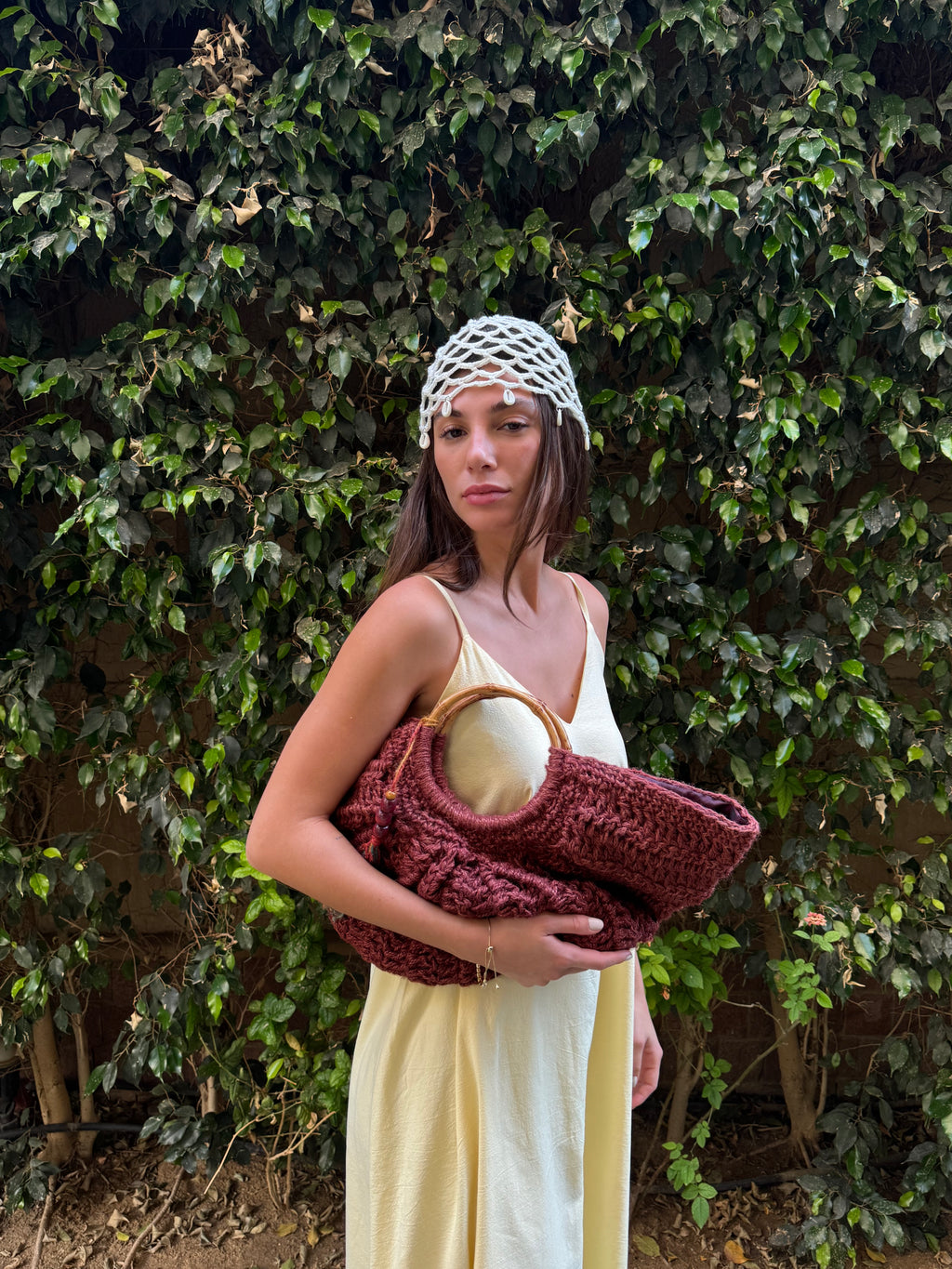 CROCHET BEADED CAP