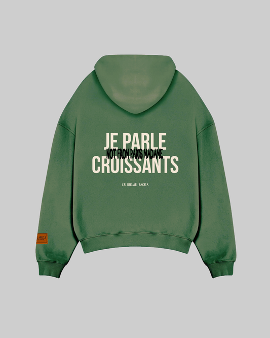 "JE PARLE CROISSANT" HOODIE