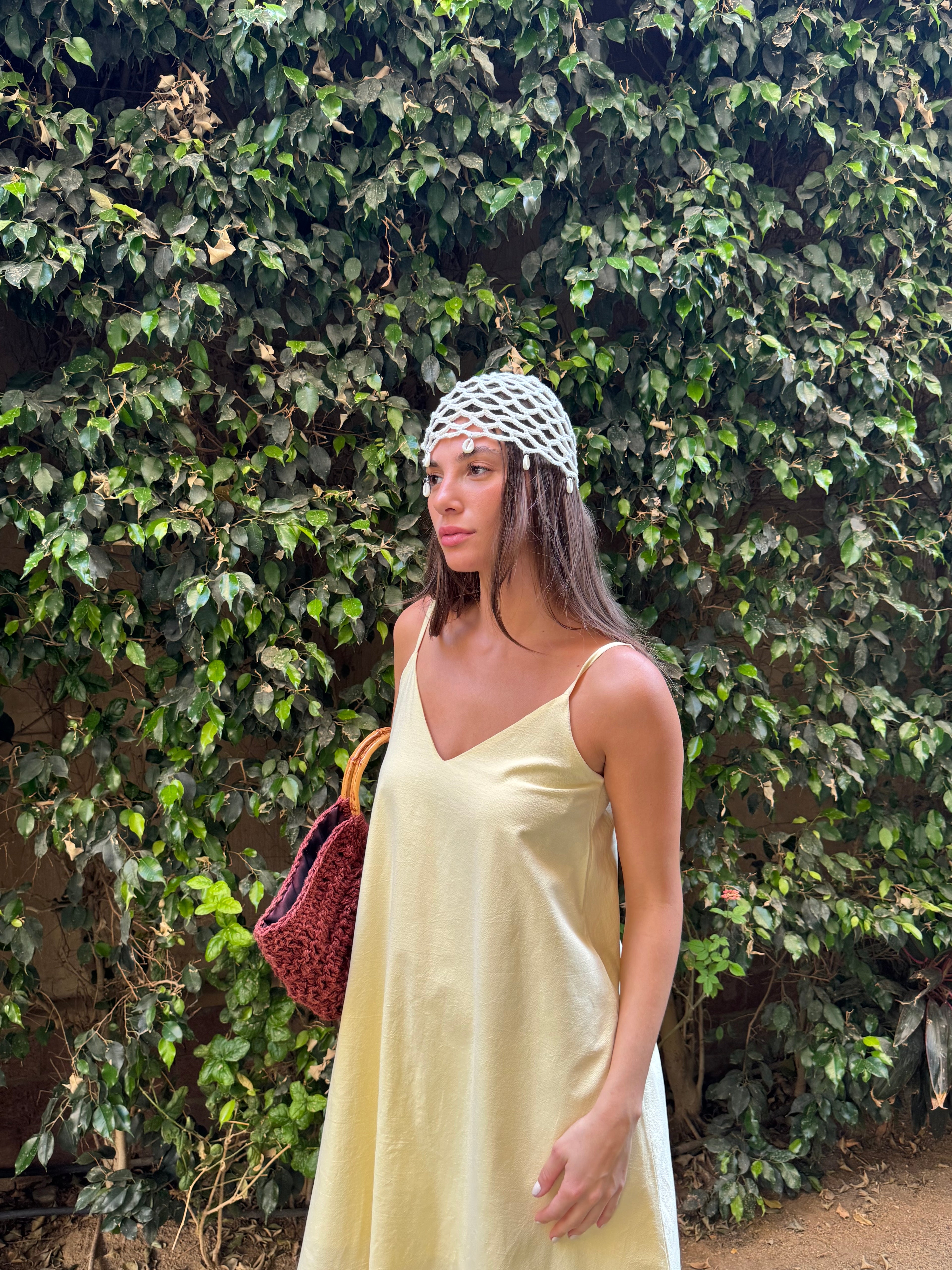 CROCHET BEADED CAP