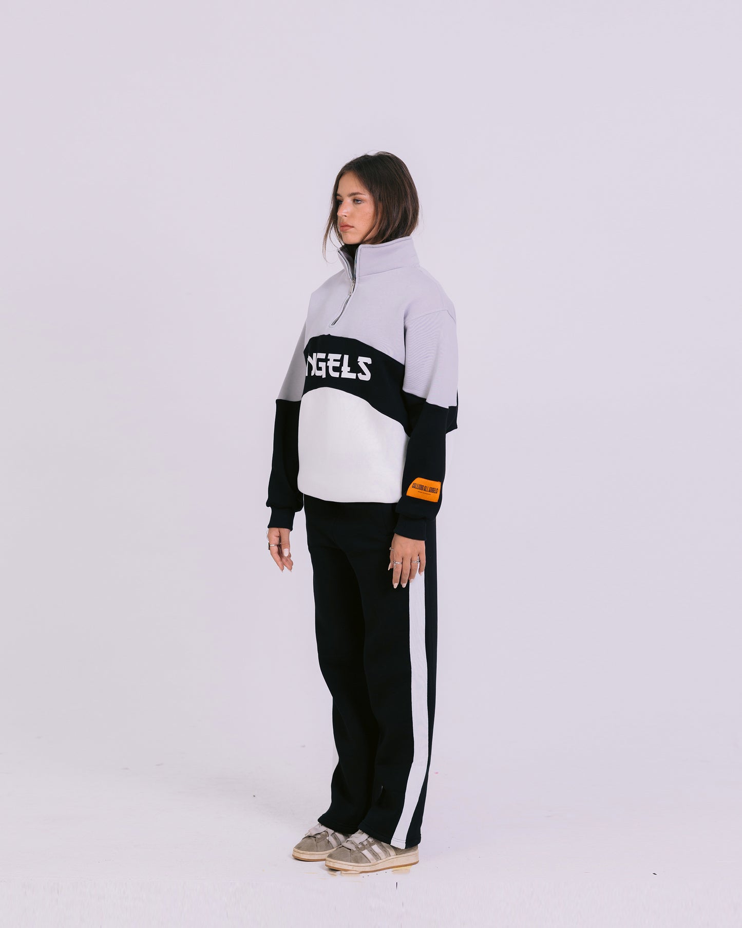 ANGELS QUARTER ZIP SWEATER