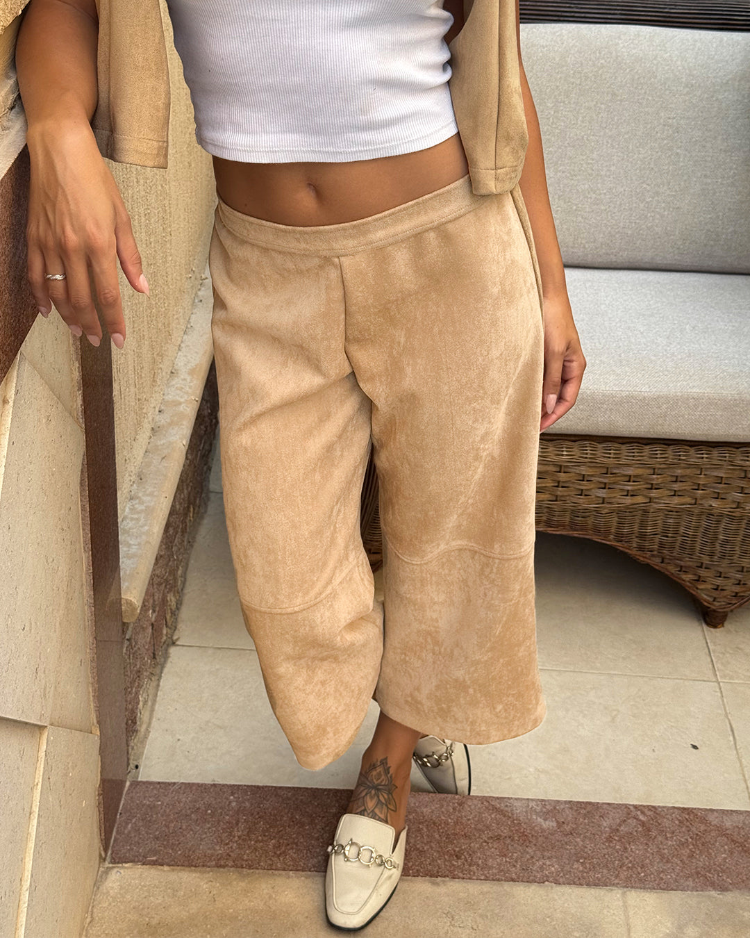Rina Suede Culottes