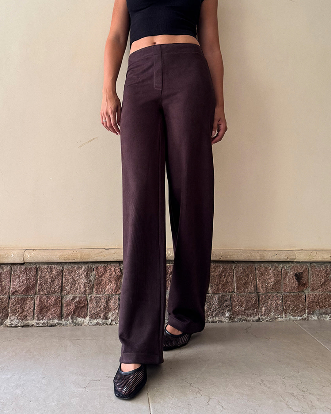 Fiorella Straight Suede Pants