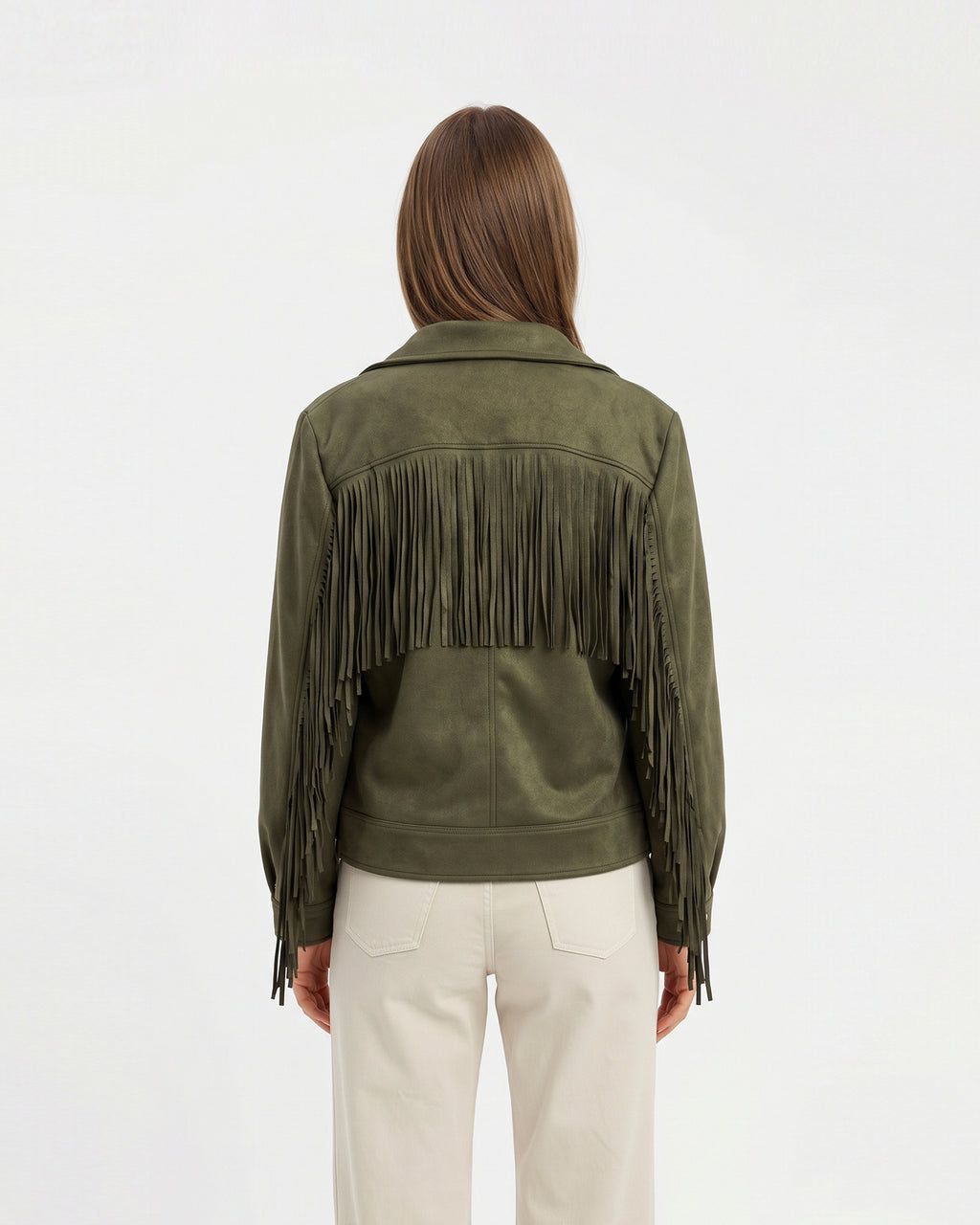 Elisabetta Fringed Suede Jacket