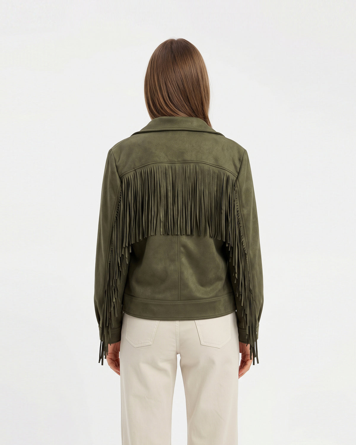 Elisabetta Fringed Suede Jacket