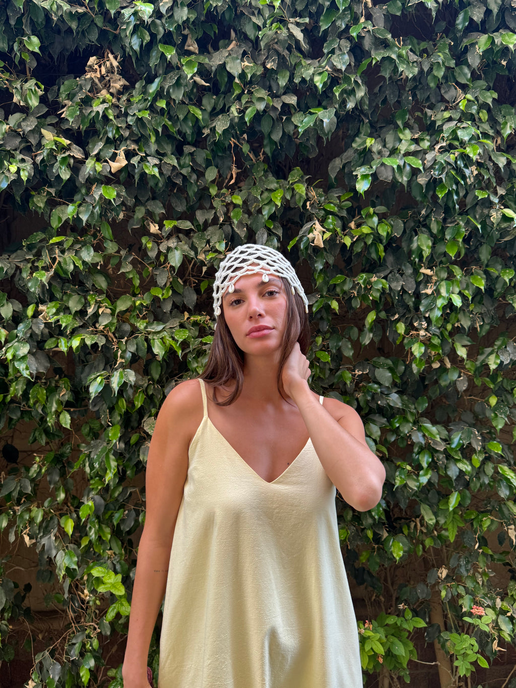 CROCHET BEADED CAP