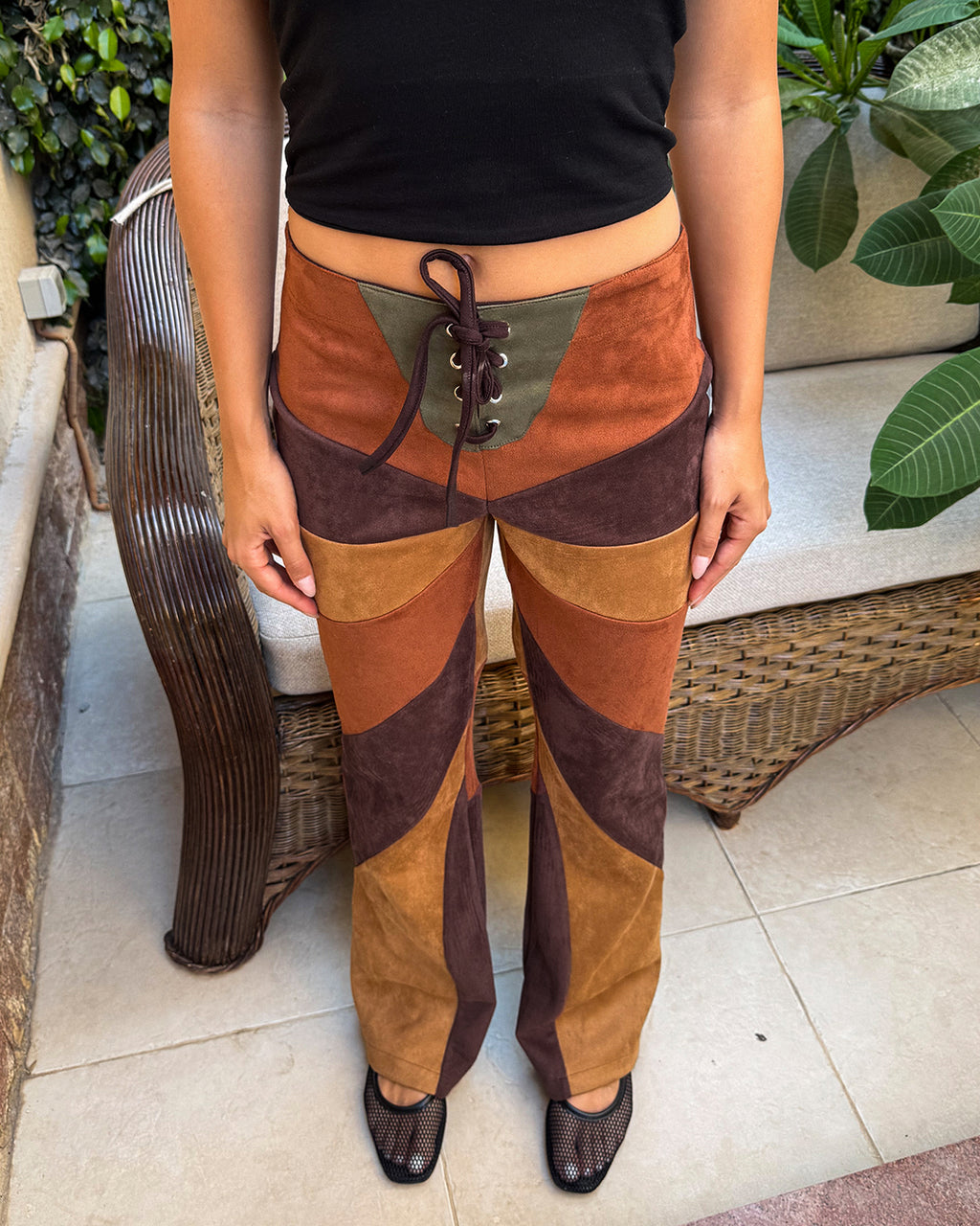 Farfalla Flare Suede Pants