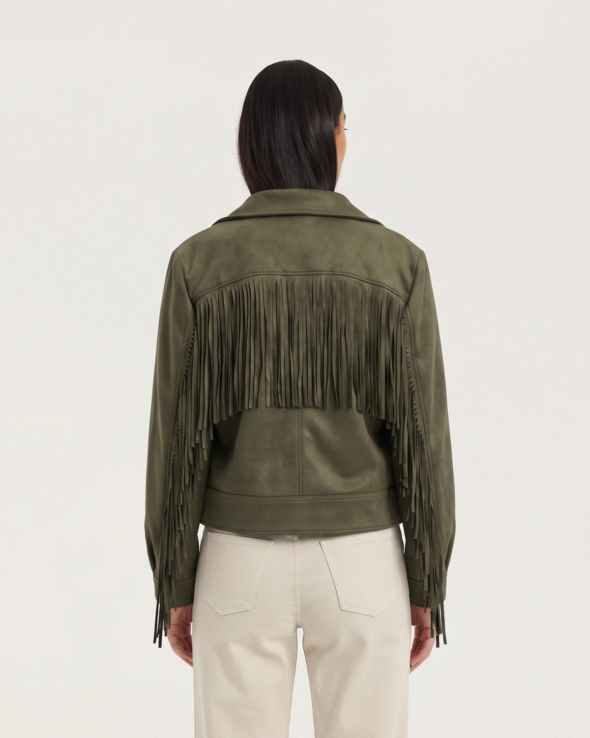 Elisabetta Fringed Suede Jacket