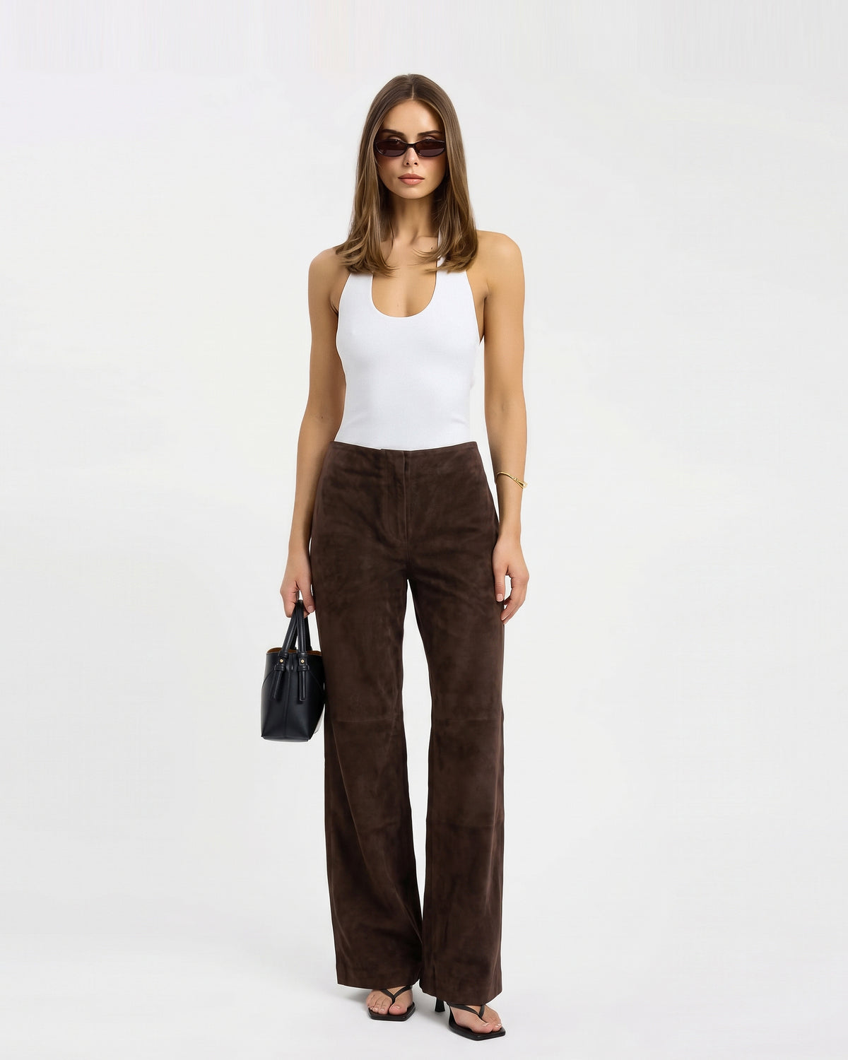 Fiorella Straight Suede Pants