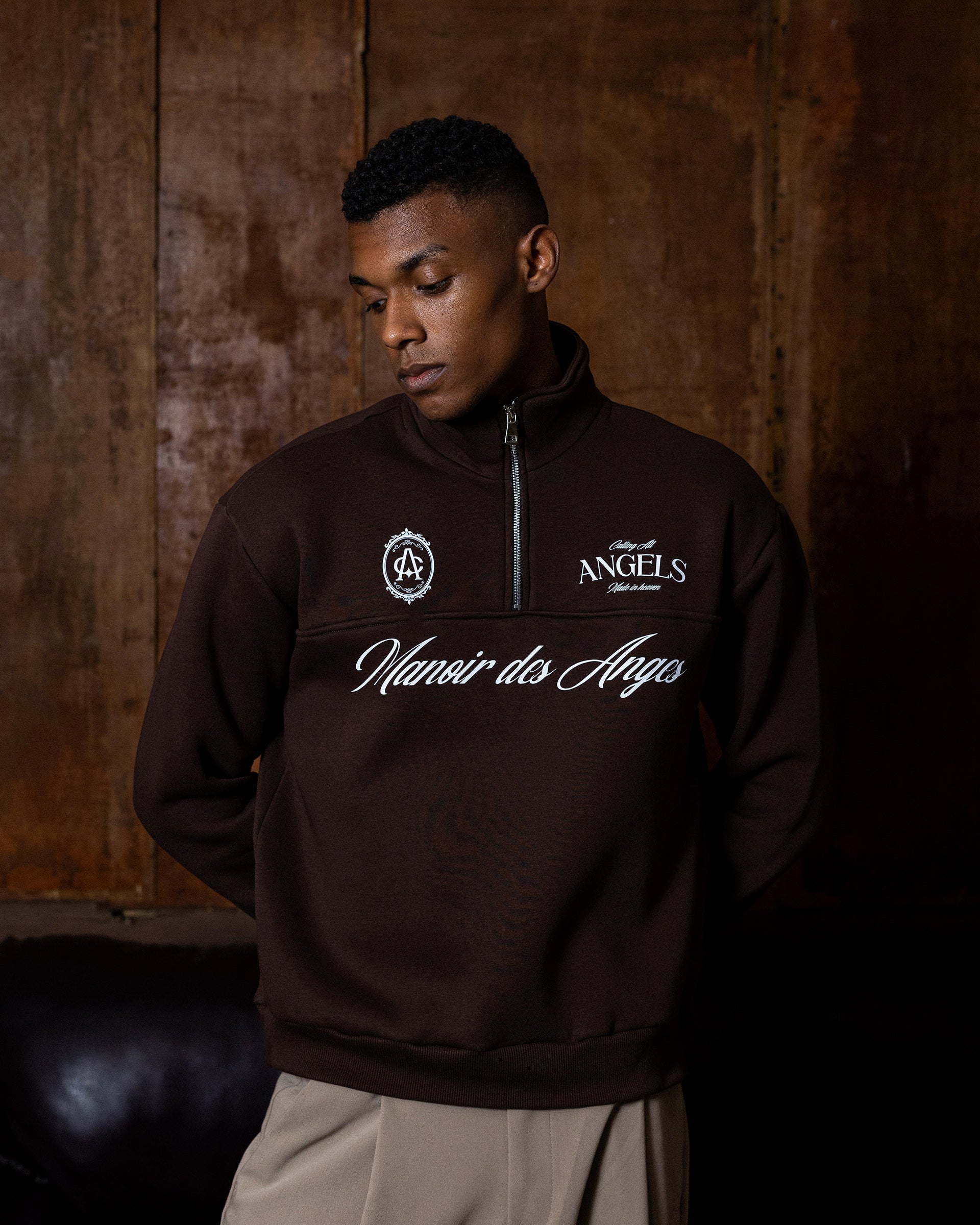 HÉRITIER QUARTER ZIP SWEATER