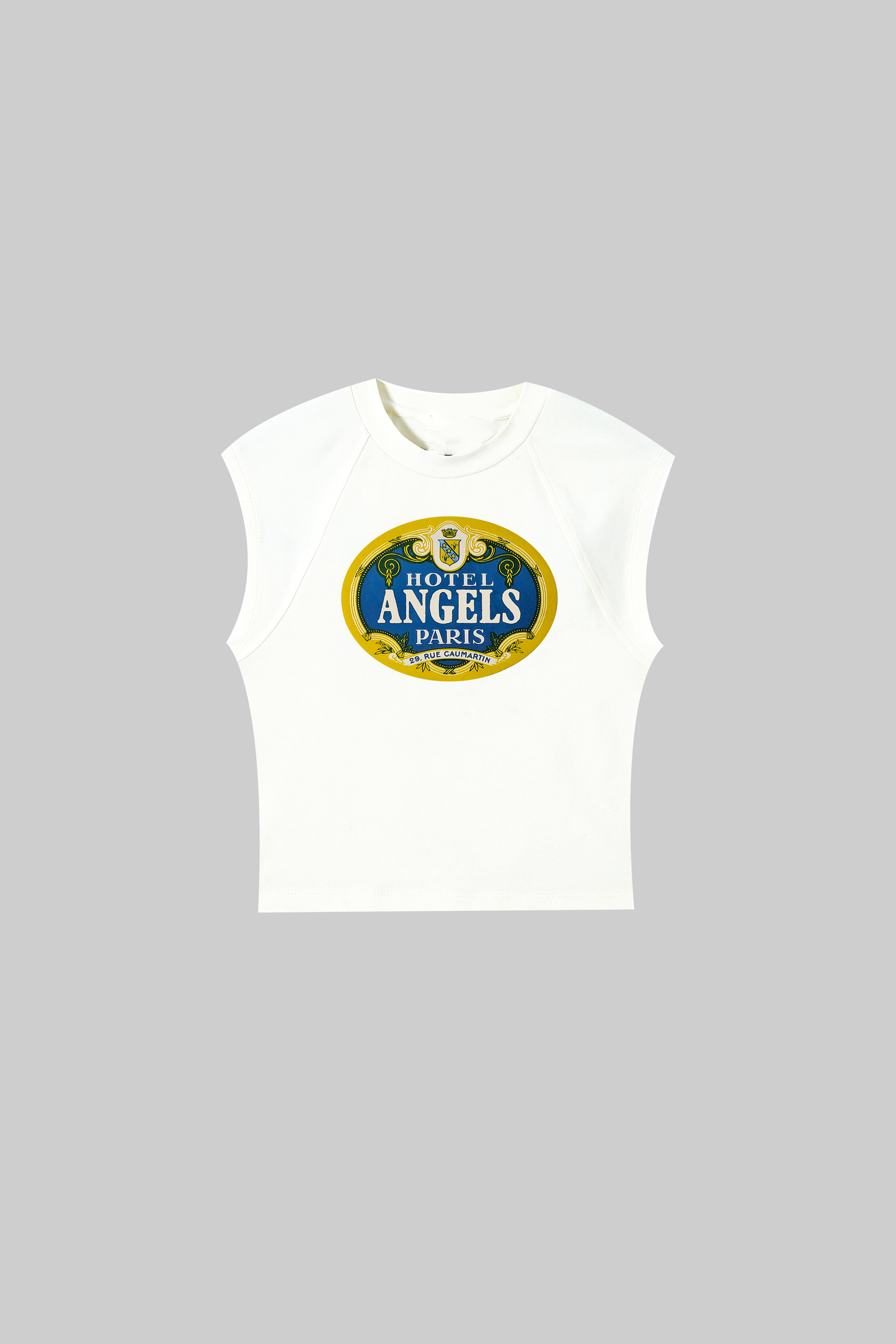 "ANGELS HOTEL" CROP TOP