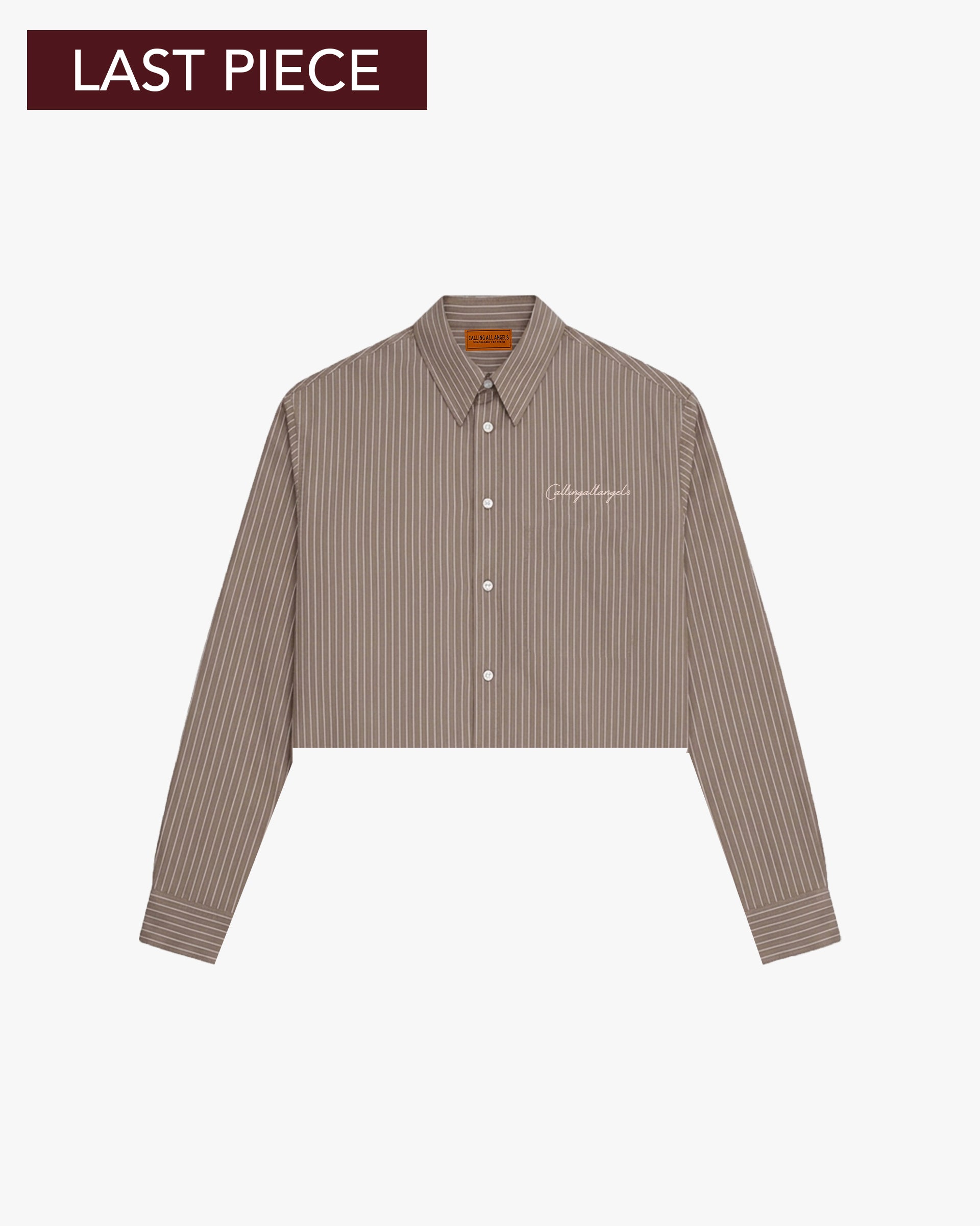 HÉRITAGE CROPPED STRIPED SHIRT
