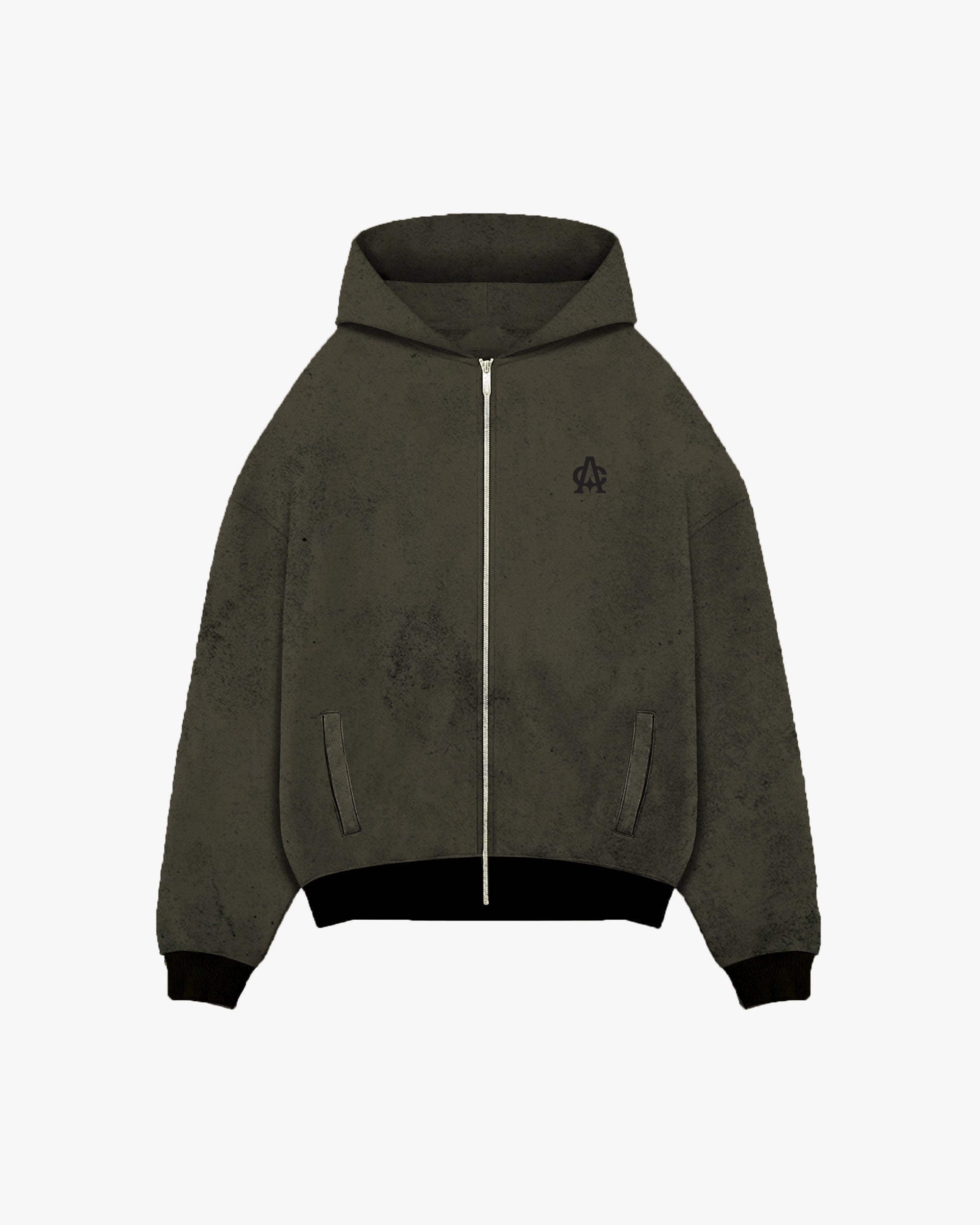 MONOGRAM WOOL HOODED JACKET