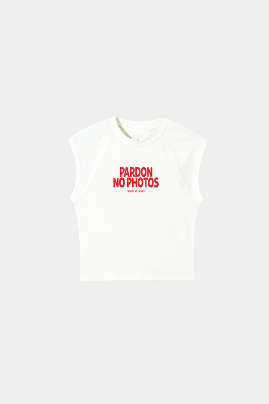 PARDON NO PHOTOS CROP TOP