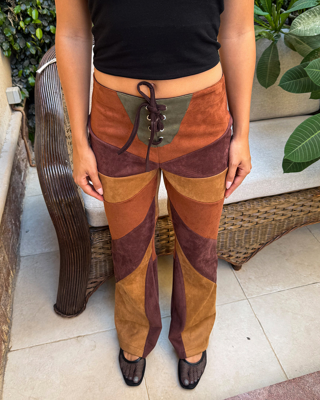 Farfalla Flare Suede Pants
