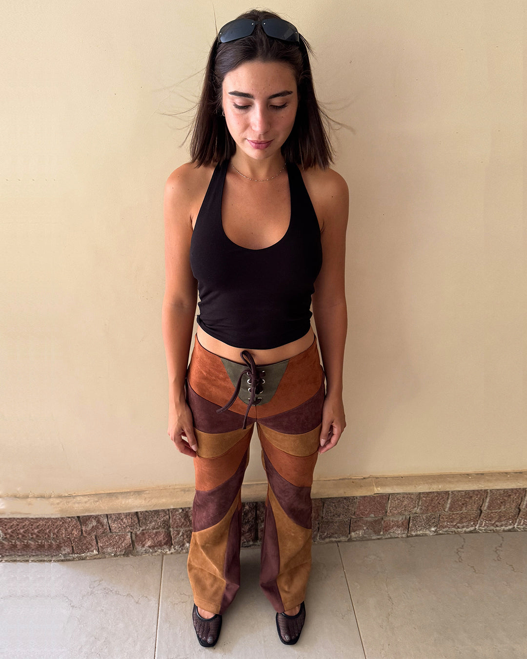 Farfalla Flare Suede Pants