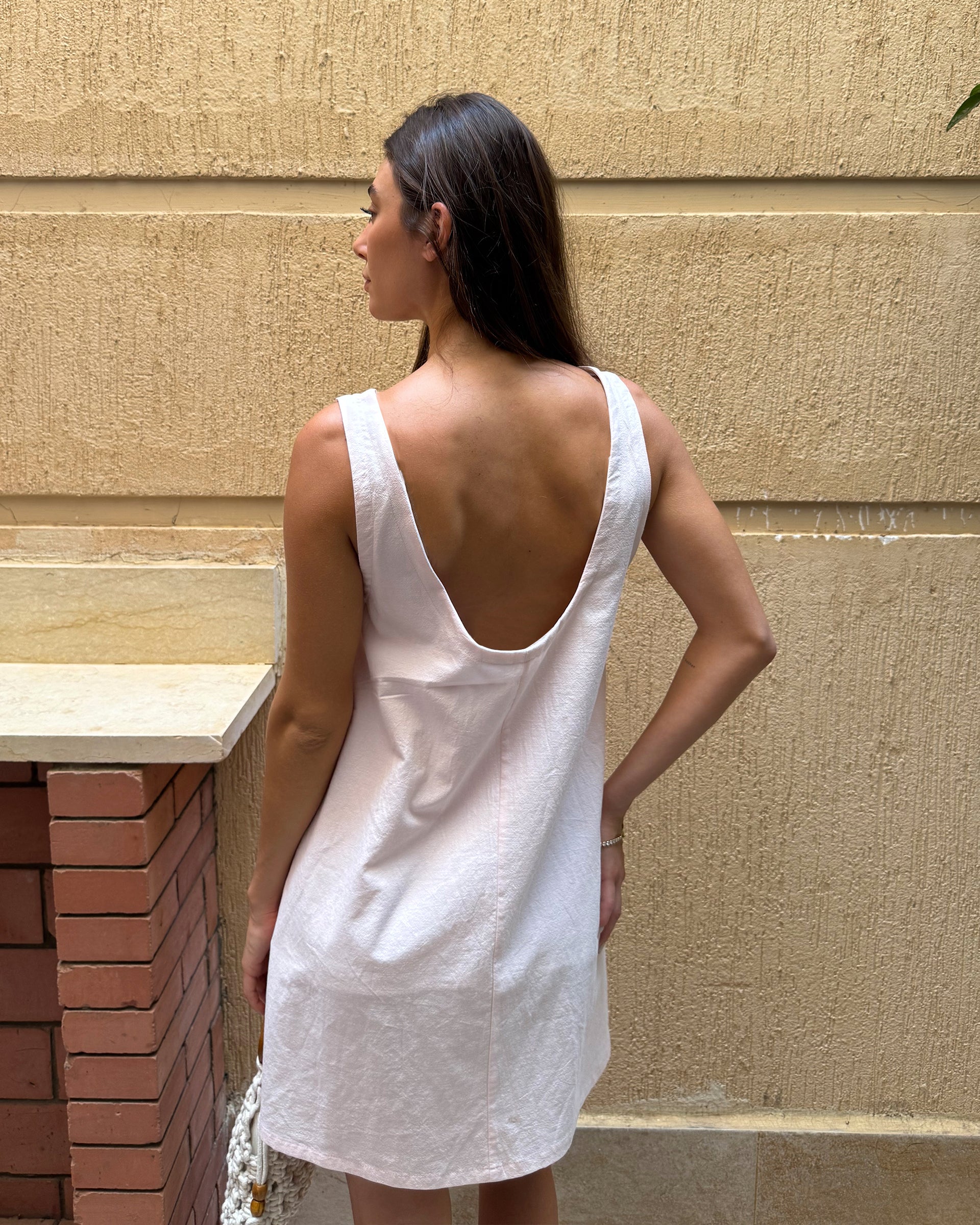 Felice Mini Dress With Open Back