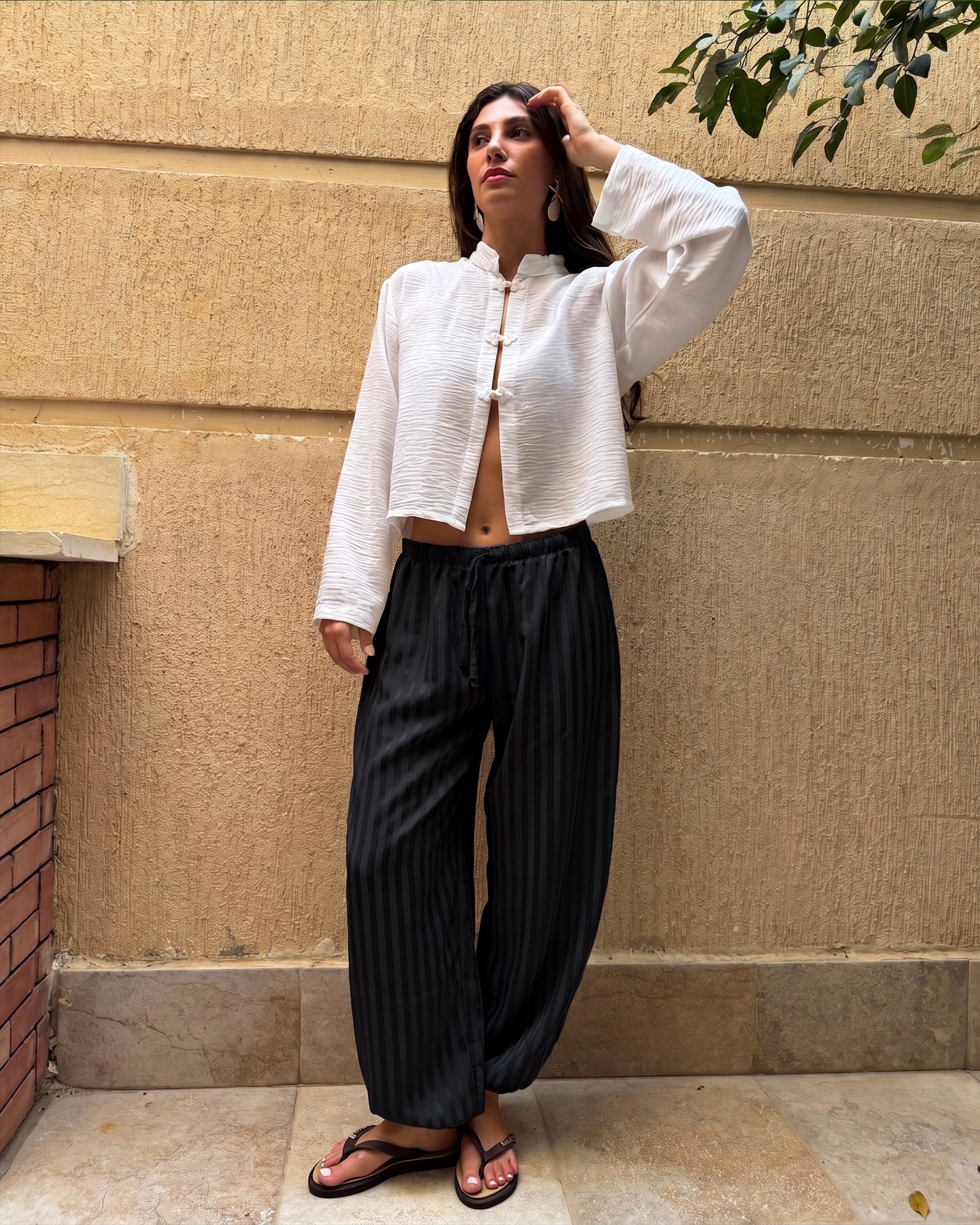 Syna Striped Balloon Pants