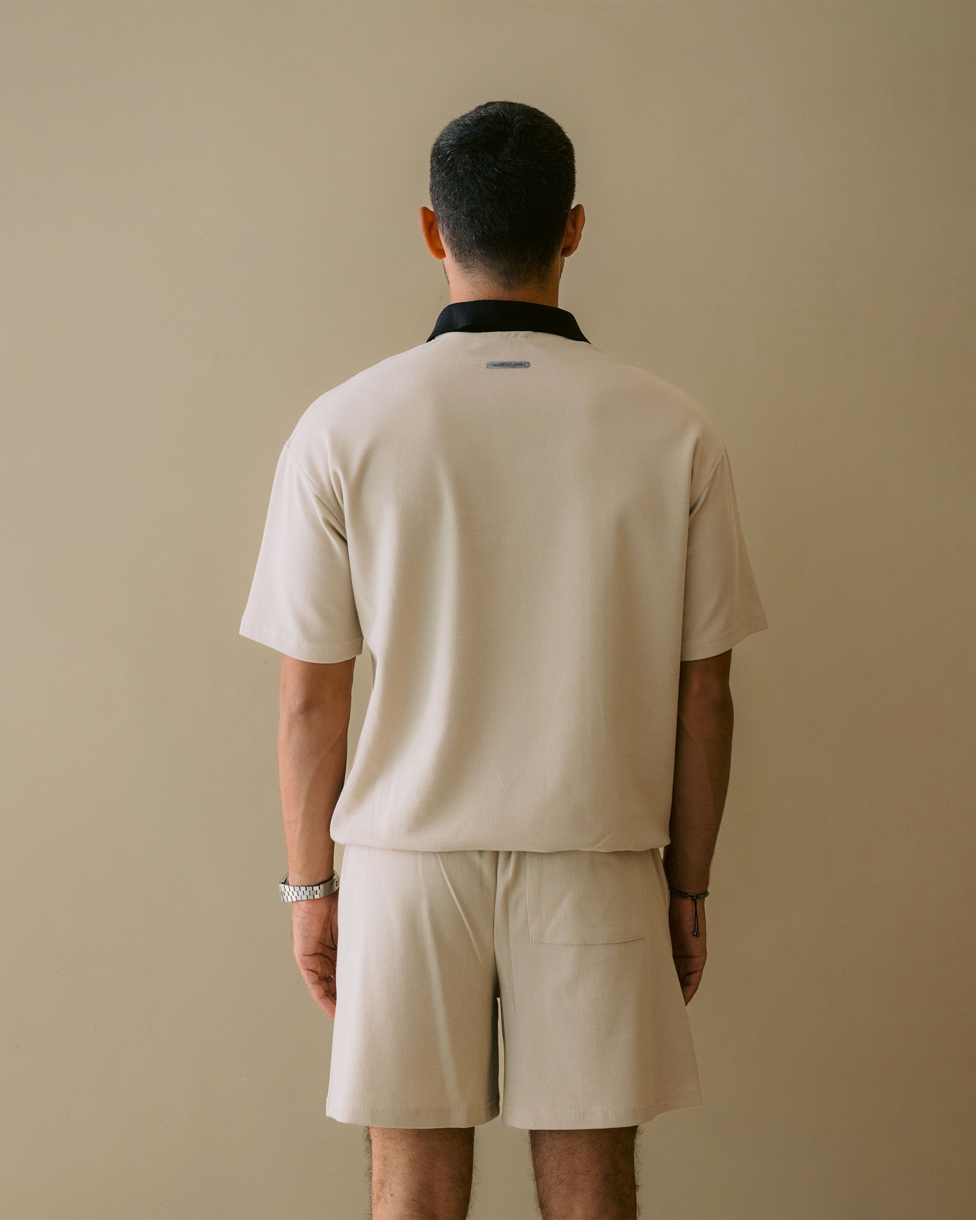 CONTRASTE WAFFLE POLO