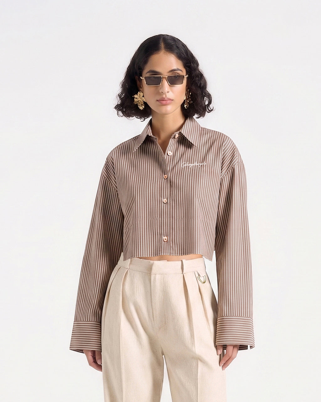 Heritage Striped Cropped Shirt