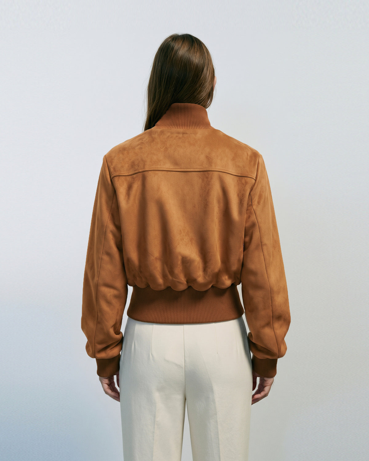 Chiara Bomber Suede Jacket