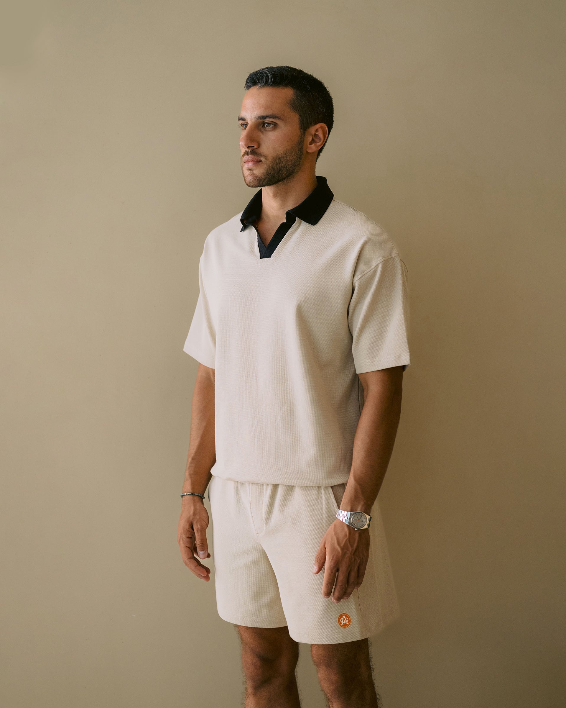 CONTRASTE WAFFLE POLO